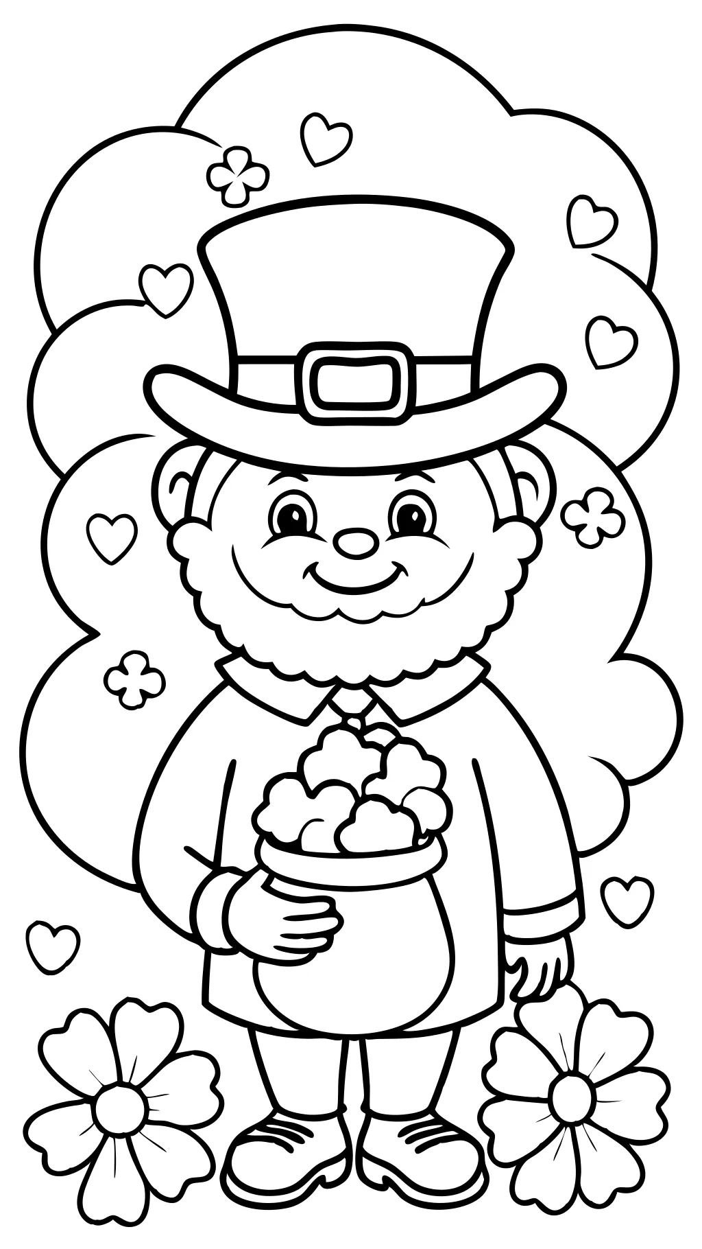 coloring pages leprechaun